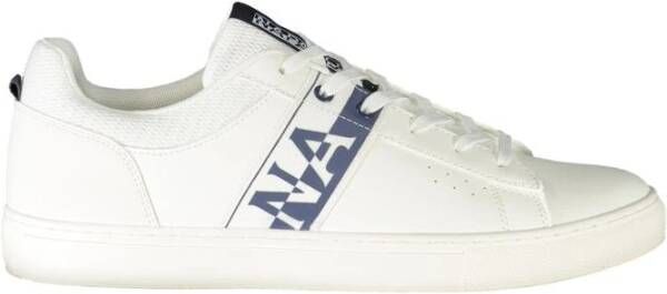 Napapijri Witte Polyester Sneaker met Veters en Logo White Heren - Foto 4