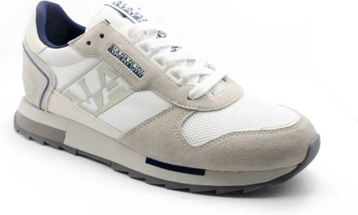 Napapijri Witte Leren Sneakers S3Virtus02 Nym White Heren