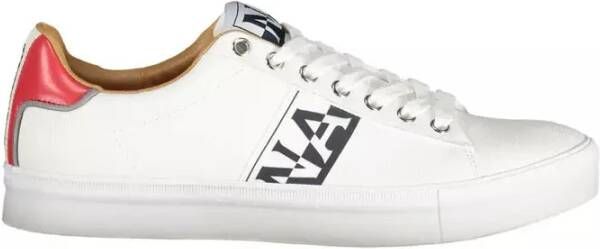 Napapijri Witte Polyester Sneaker met Contrasterende Details White Heren