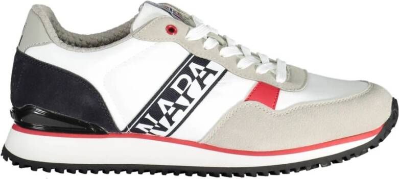 Napapijri Witte Polyester Sneaker met Logo Multicolor Heren