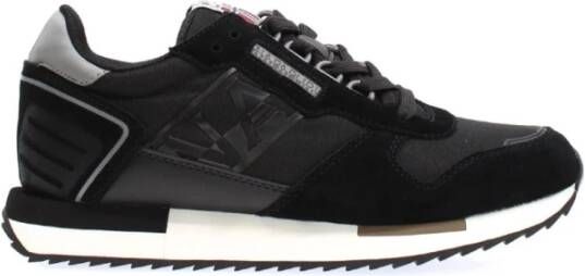 Napapijri Zwarte Logo Sneakers met Contrastdetails Black Heren