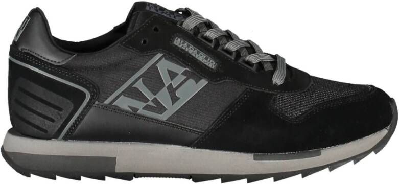 Napapijri Zwarte Lace-Up Sport Sneaker Black Heren