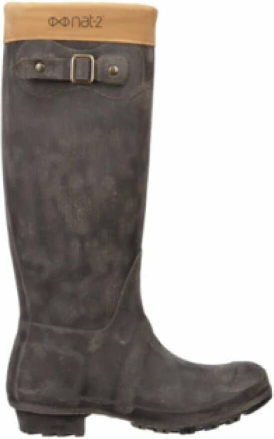 Nat-2 Low-Top Sneakers ™ Rugged Prime Hunt grey brown (W) 100% wat in bruin