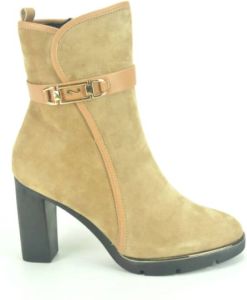 Nathan-Baume Camel Daim Botje +Gar. DZ. 7cm Bruin Dames