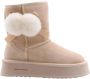 Nathan-Baume Schattige Kuikentje Pantoffels Beige Dames - Thumbnail 2