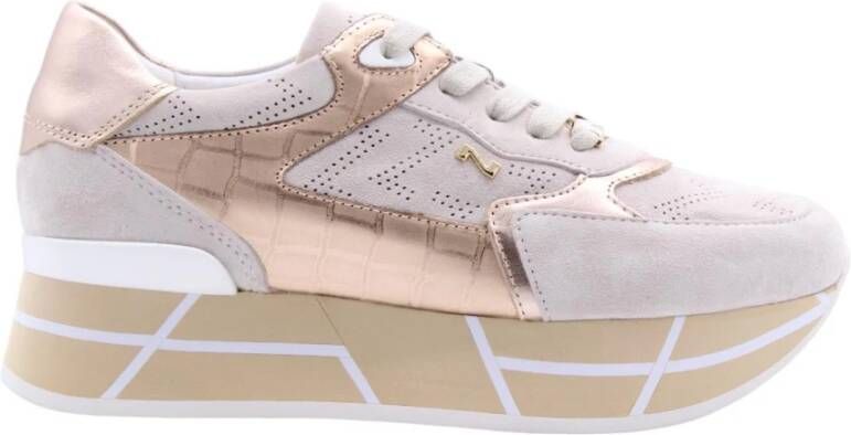 Nathan-Baume Comfortabele Trendy Sneakers voor Vrouwen Beige Dames - Foto 5