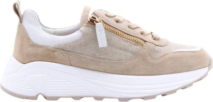 Nathan-Baume Comfortabele Trendy Sneakers voor Vrouwen Beige Dames - Foto 4