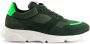 National Standard Handgemaakte Ethische Sneakers Kaki Fluo Green Heren - Thumbnail 1