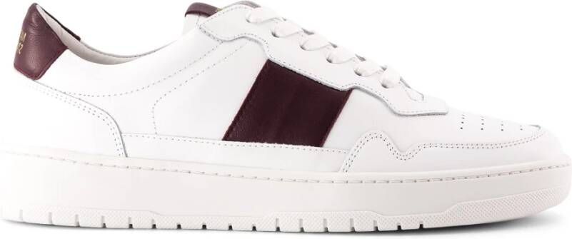 National Standard Handgemaakte Wine Band Sneakers Brown Heren