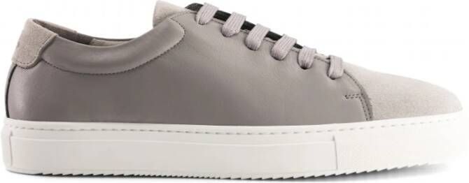National Standard Handgemaakte Grijze Suède Sneakers Gray Heren