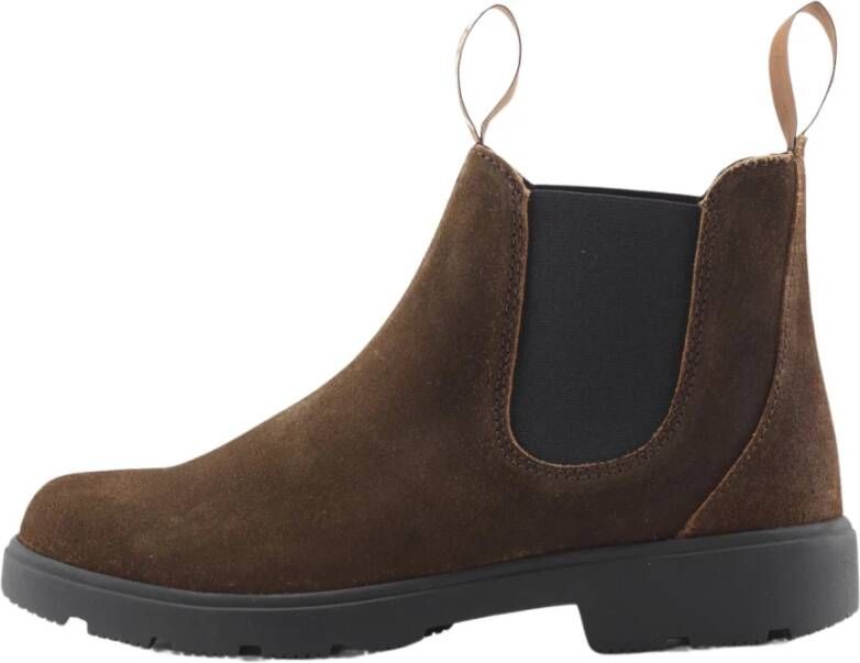 Nature Footwear Mahonie Oil Suede Chelsea Laars Brown Dames
