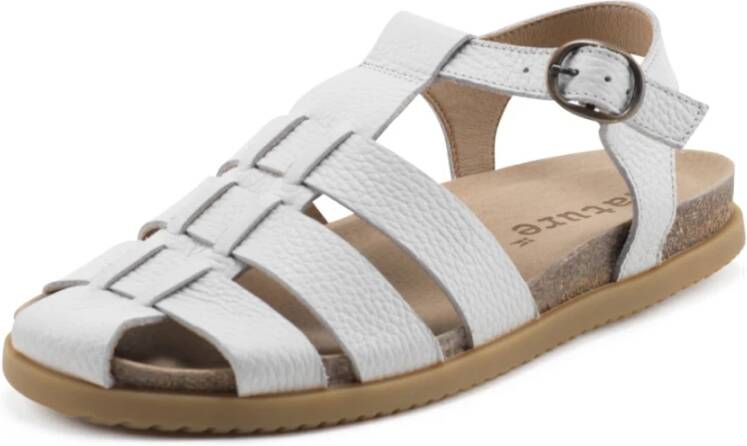 Nature Footwear Malene Sandal Leer Gebroken Wit