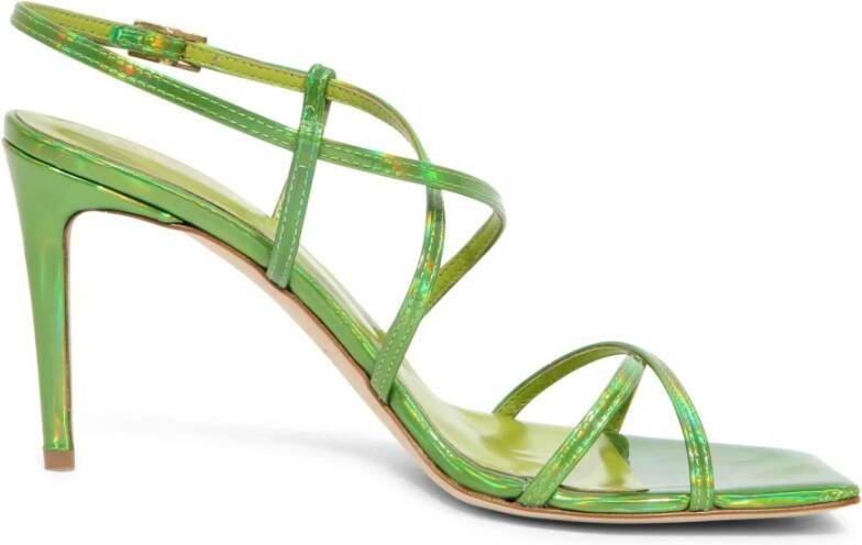 Ncub Groene Glanzende Sandaal Model Mony