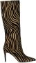 Ncub Boots Bit Beige Zebra Print High Boot in beige - Thumbnail 1