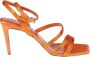 Ncub Oranje Satijnen Sandalen - Thumbnail 1