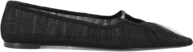 Nensi Dojaka Puntige Neus Ballet Flats Black Dames