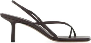 Neous Bruine lederen Shamali -sandalen Bruin Dames