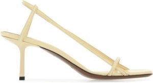 Neous Crème lederen merga -sandalen Geel Dames