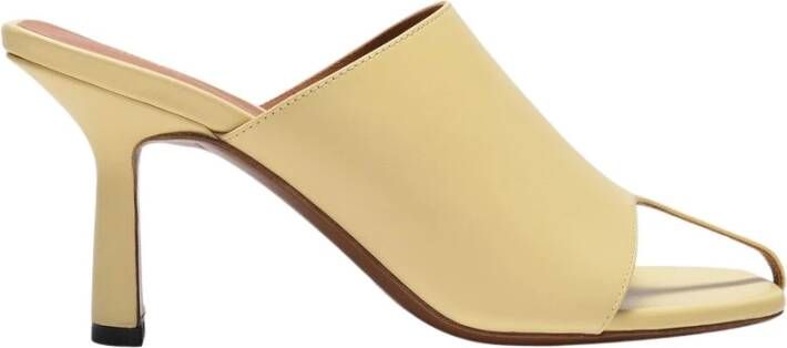 Neous Heeled Mules Beige Dames