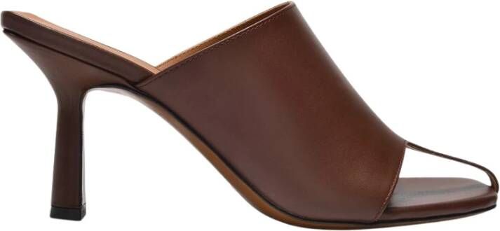 Neous Heeled Mules Bruin Dames
