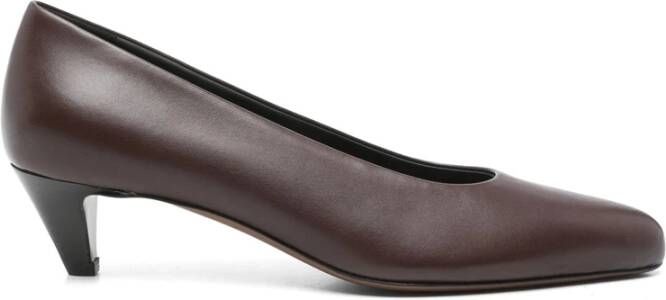 Neous Koffiebruin Leren Kegelhak Schoenen