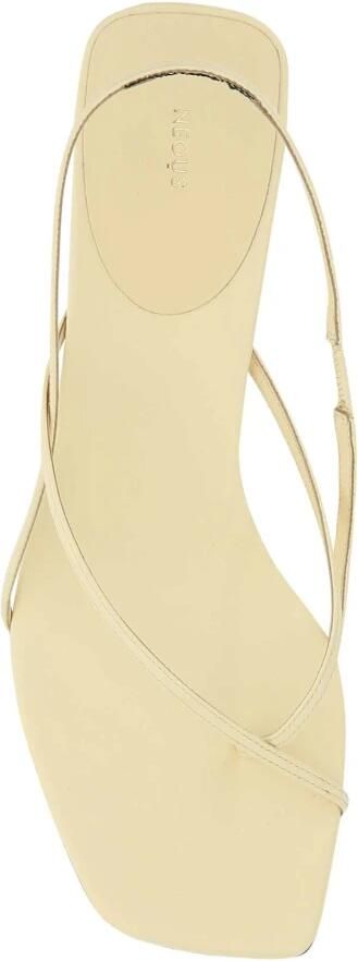 Neous Crème lederen shamali sandalen Geel Dames