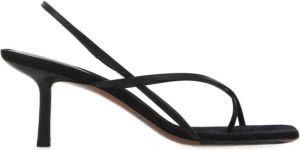 Neous Zwart leer en suede shamali sandalen Zwart Dames