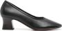 Neous Zwarte Leren Instap Schoenen Met Middelhoge Hak Black Dames - Thumbnail 1