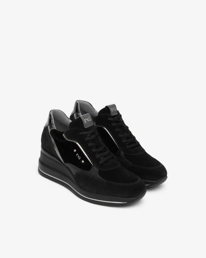 NeroGiardini Sneakers Arold Velo Guanto T.Patty T.Brill Antracite P - Foto 8