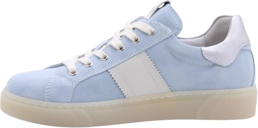 NeroGiardini Sneaker Velour Velvet Osso 0100 Etoile Zilver Tr Malaga 1 Fashion Wear Vrouwen - Foto 2