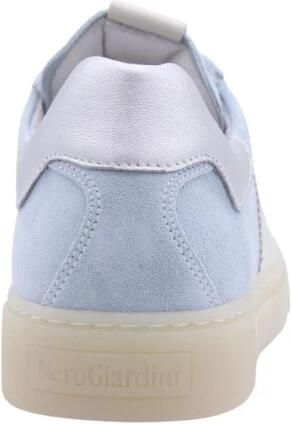 NeroGiardini Sneaker Velour Velvet Osso 0100 Etoile Zilver Tr Malaga 1 Fashion Wear Vrouwen - Foto 6