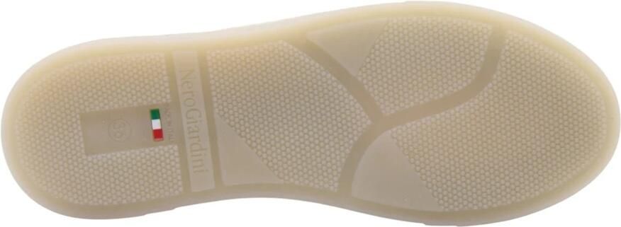 NeroGiardini Sneaker Velour Velvet Osso 0100 Etoile Zilver Tr Malaga 1 Fashion Wear Vrouwen - Foto 4