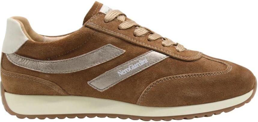 Nerogiardini Sneakers van suède technisch materiaal en leer - Foto 12