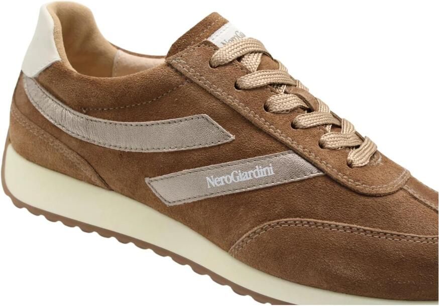 Nerogiardini Sneakers van suède technisch materiaal en leer - Foto 9