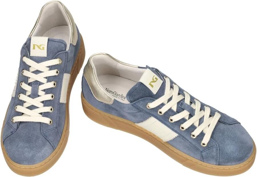 NeroGiardini Sneakers Velour Velvet Bone 0100 Etoile Honey Tr Malaga 107 Fashion Wear Vrouwen - Foto 5