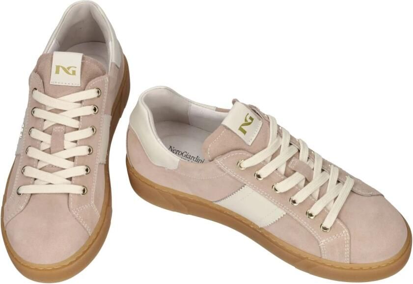 NeroGiardini Velour Velvet Osso 0100 Tr Malaga 1074 Para Sneaker Fashion Wear Vrouwen - Foto 5