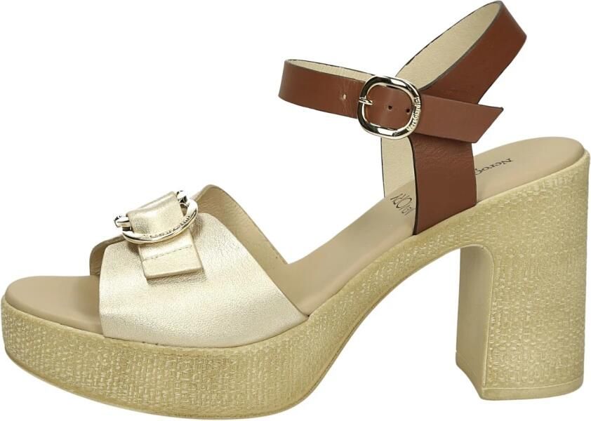 NeroGiardini Sandaletten Etoile Sand Armenia Leer Pu.Monod.Meda Beige Fashion Wear Vrouwen