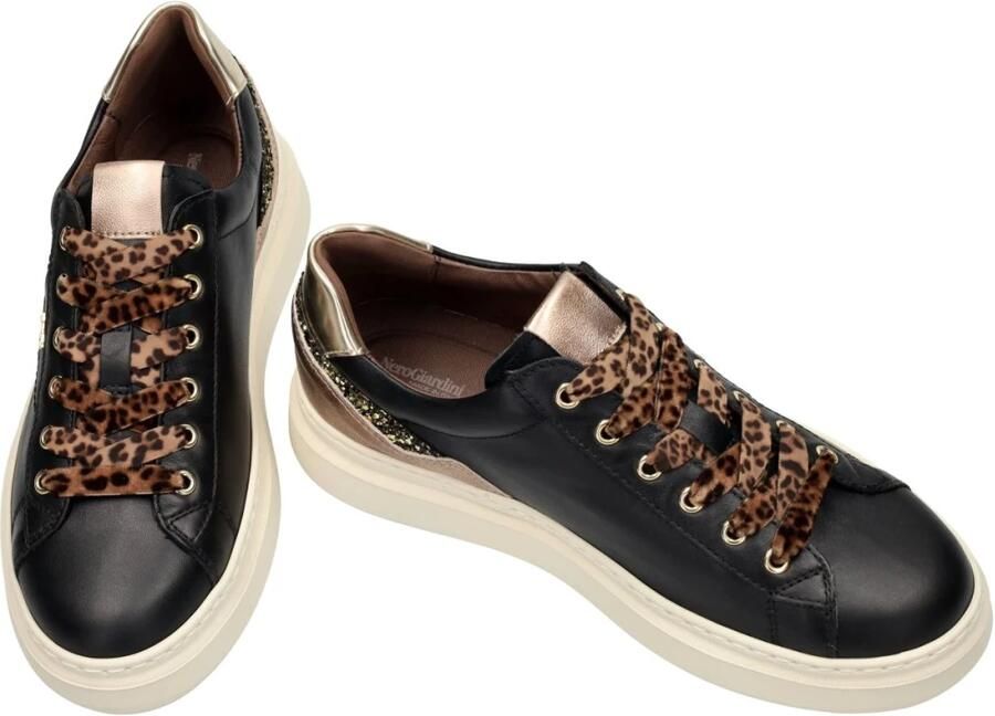 NeroGiardini Sneaker Black Glove Lunar Col.Peat T.Glitter Gr.Top Sab Fashion Wear Vrouwen - Foto 3