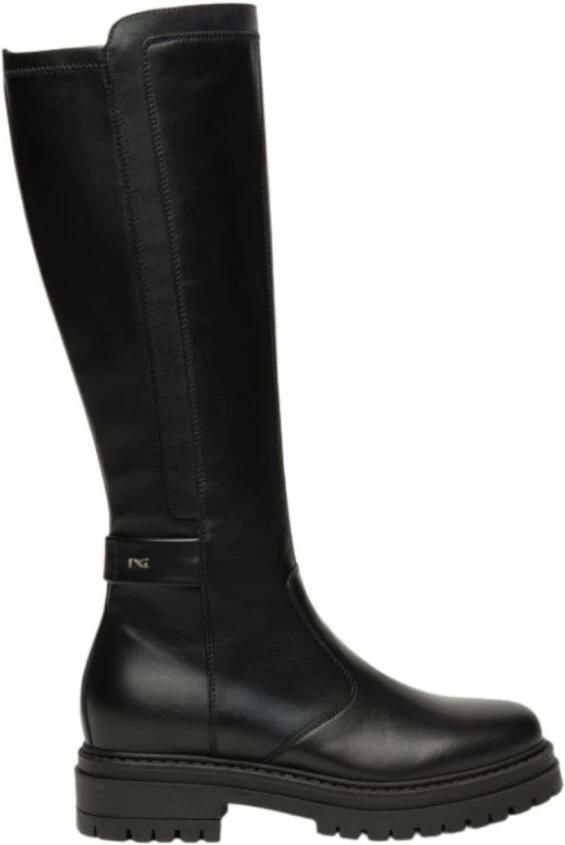 NeroGiardini Laarzen Zwarte Handschoen T.Nappa Gio Zwart 16 Tr Folgaria 9120 Streetwear Vrouwen