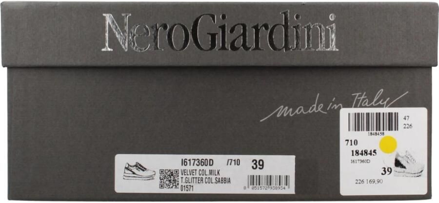 NeroGiardini Sneakers Velvet 1039 T.Glitter Gr.Top Sab Bagoya Brown Velo - Foto 6