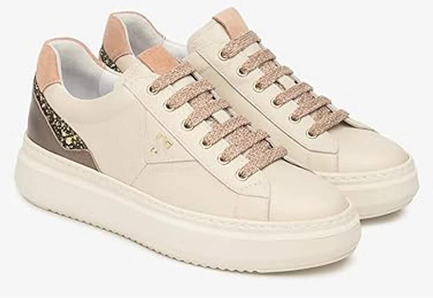 NeroGiardini Sneaker Fluweel 1039 Bagoya Bruin T.Glitter Gr.Top Sab Velo Fashion Wear Vrouwen - Foto 3
