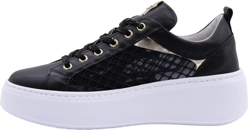 NeroGiardini Sneaker Guanto T.Palladium Net T.Brill Platino 6074 Pu.Gua Fashion Wear Vrouwen