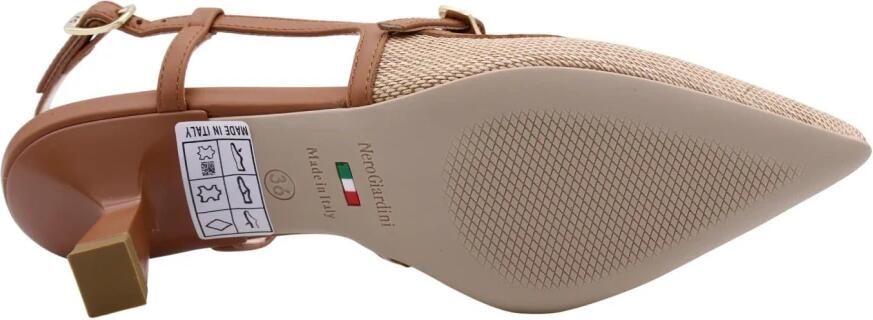 NeroGiardini Pumps T.Paglia Fresh 01 S Armenia Cognac Tpu Cleto Natu - Foto 4
