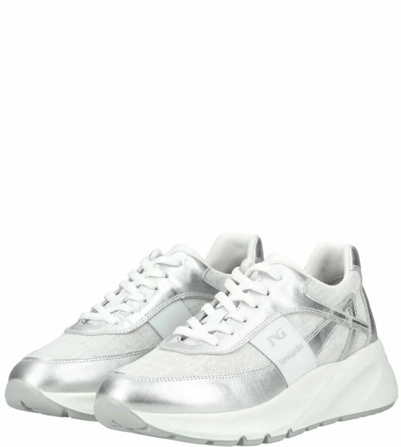 NeroGiardini Sneaker Gelamineerde T.Lino Lurex 06 Bian Skipper Wit Pu.Bi Fashion Wear Vrouwen - Foto 2