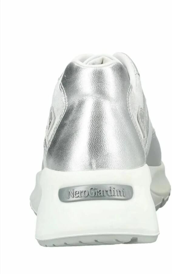 NeroGiardini Sneaker Gelamineerde T.Lino Lurex 06 Bian Skipper Wit Pu.Bi Fashion Wear Vrouwen - Foto 3