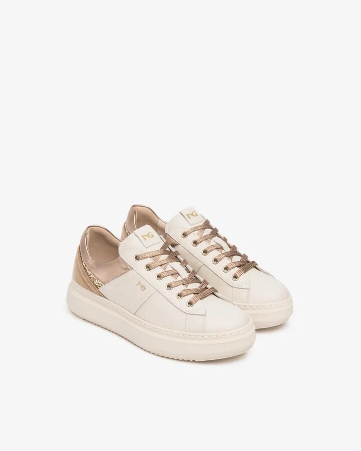 NeroGiardini Sneaker Velvet 1039 T.Patty Kameel T.Glitter Gr.Top Pla Lun Fashion Wear Vrouwen - Foto 7