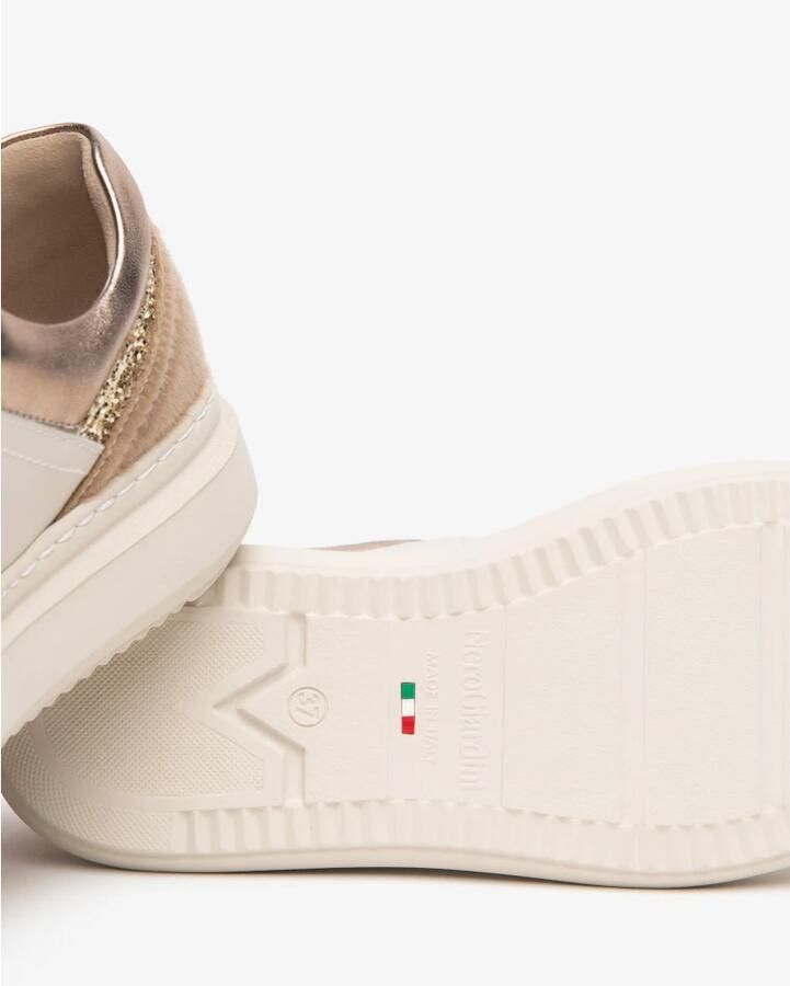 NeroGiardini Sneaker Velvet 1039 T.Patty Kameel T.Glitter Gr.Top Pla Lun Fashion Wear Vrouwen - Foto 6