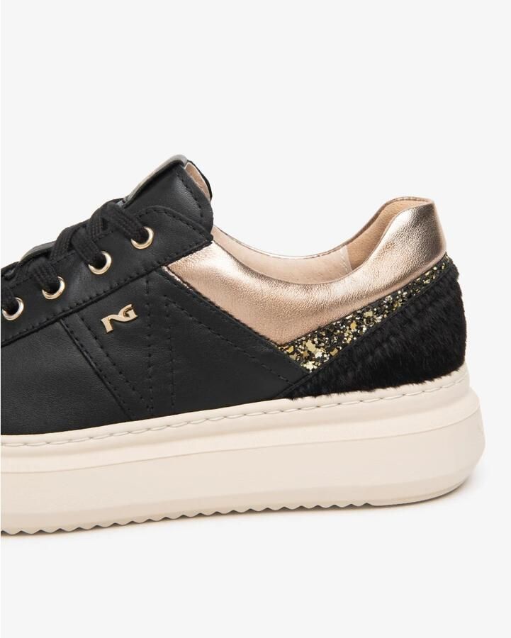NeroGiardini Sneaker Handschoen T.Patty T.Glitter Gr.Top Sab Lunare Tortora Fashion Wear Vrouwen - Foto 5