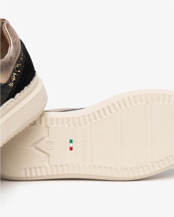 NeroGiardini Sneaker Handschoen T.Patty T.Glitter Gr.Top Sab Lunare Tortora Fashion Wear Vrouwen - Foto 6