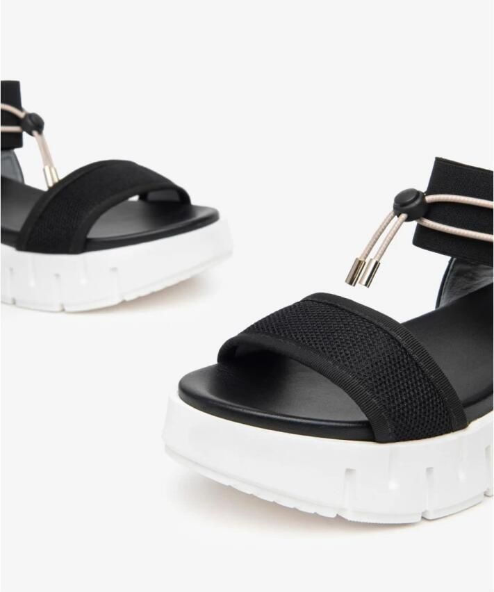 Nerogiardini Zwarte Lage Sandalen Elegante Zomerstijl Black Dames - Foto 4